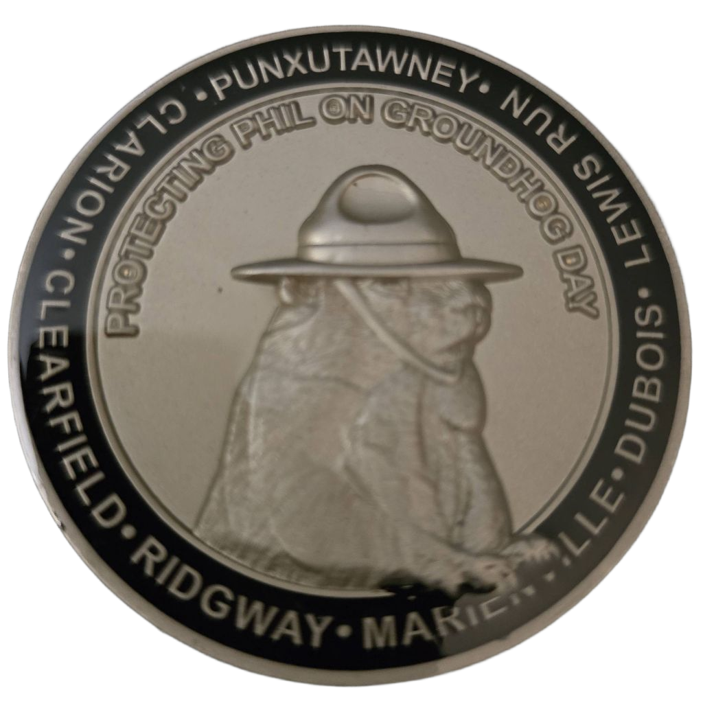 Pennsylvania state police troop C punxutawney Phil — back
