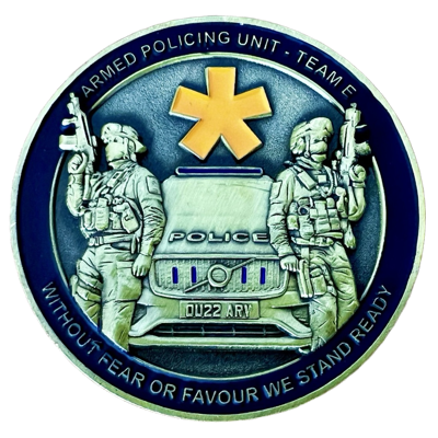Armed Policing Unit - Team E Challenge Coin