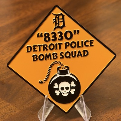 Detroit Bomb Squad Explosive Placard