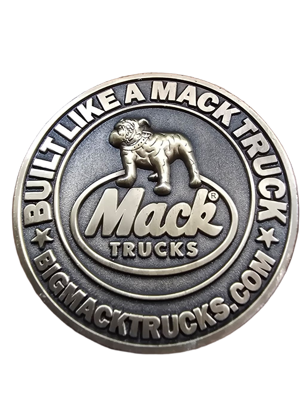 Mack trucks Inc superliner challenge coin — front