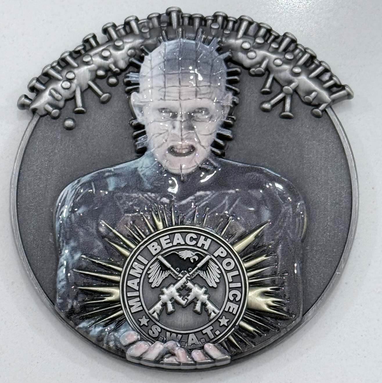 Miami Beach Police SWAT Gold Team Hellraiser — front