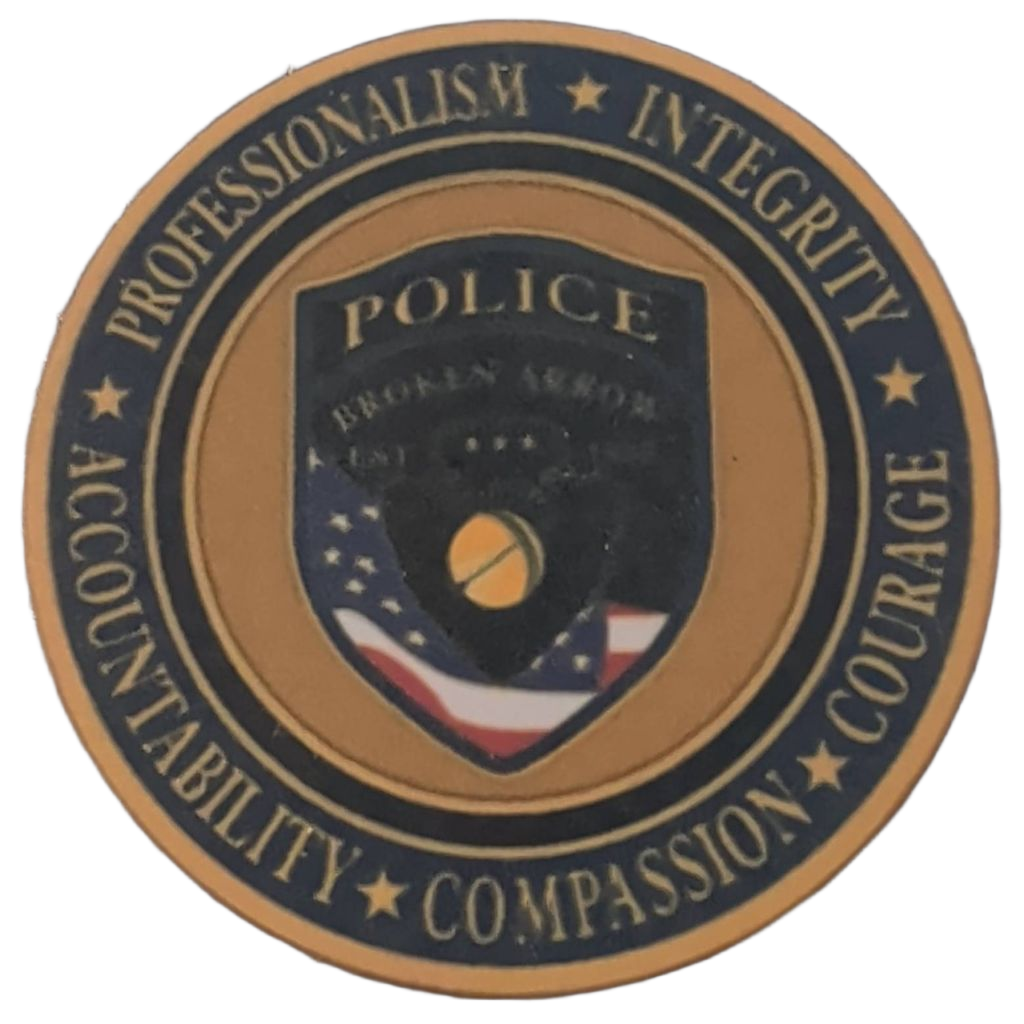 Broken Arrow Police Department Casino Chip — back