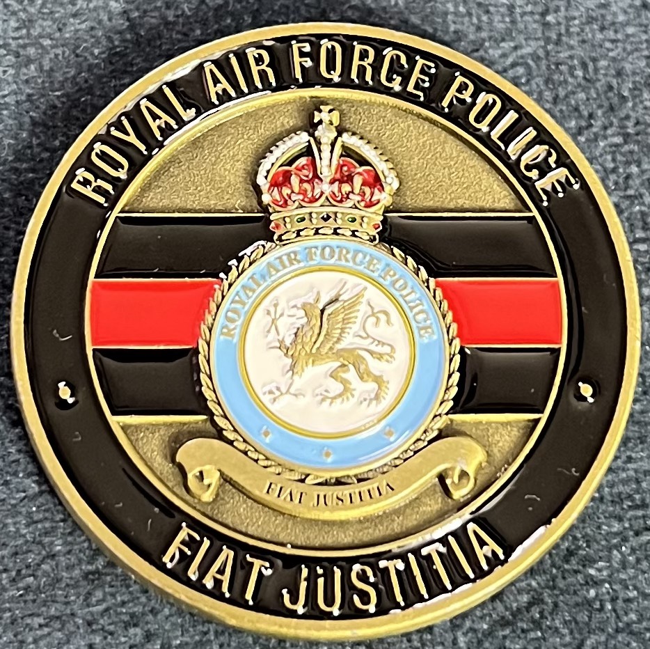 Royal Air Force Police Military Working Dogs Challenge Coin — back