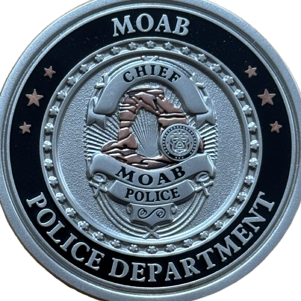 Moab Police - Chief Coin - Utah — back