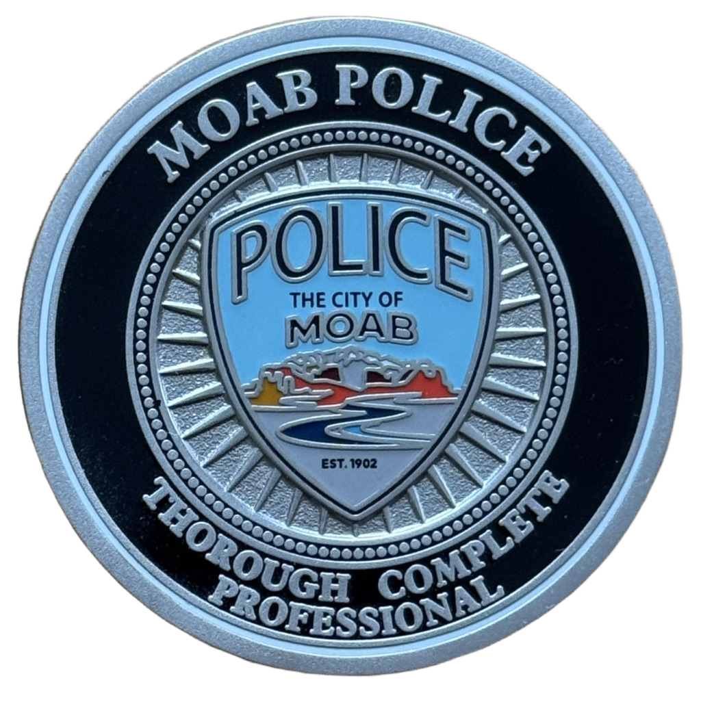Moab Police - Chief Coin - Utah — front