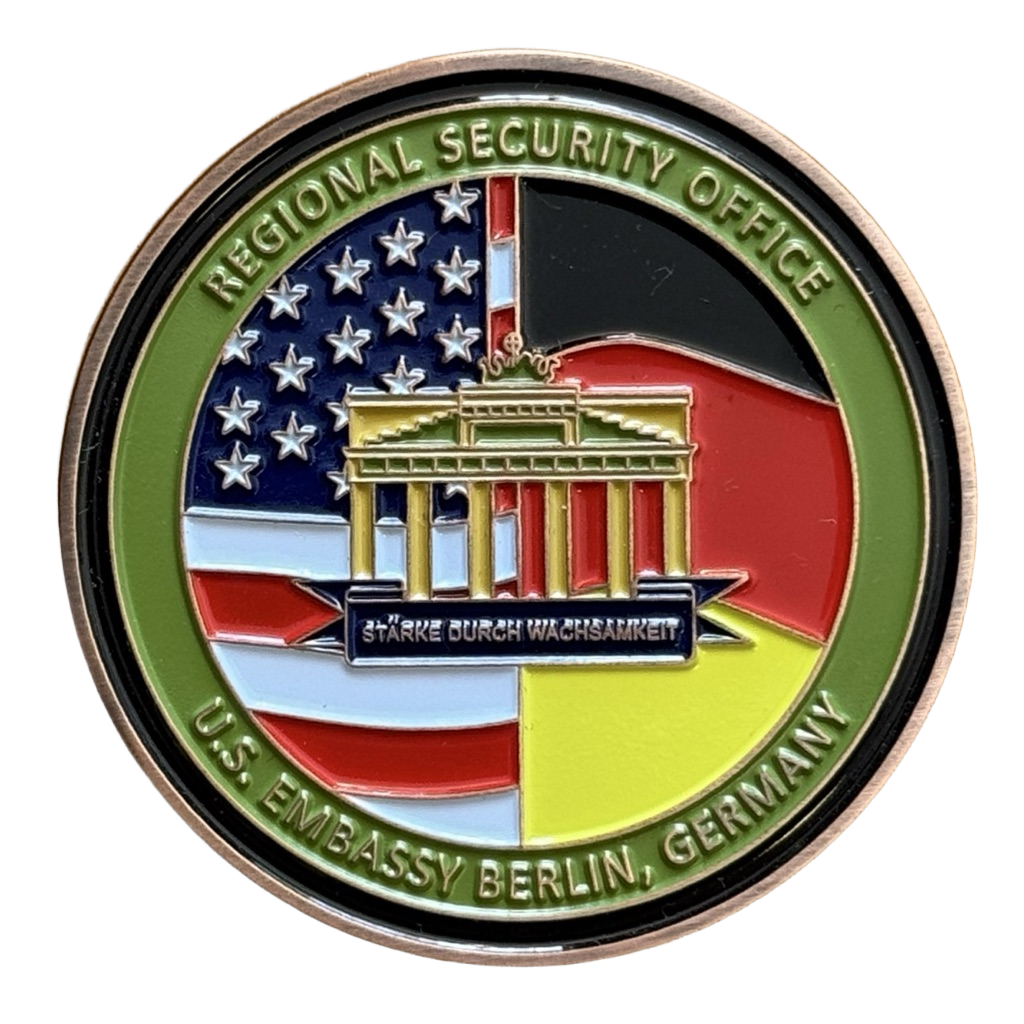US Embassy Berlin Germany Diplomatic Security Service (DSS) Secretary of State — front