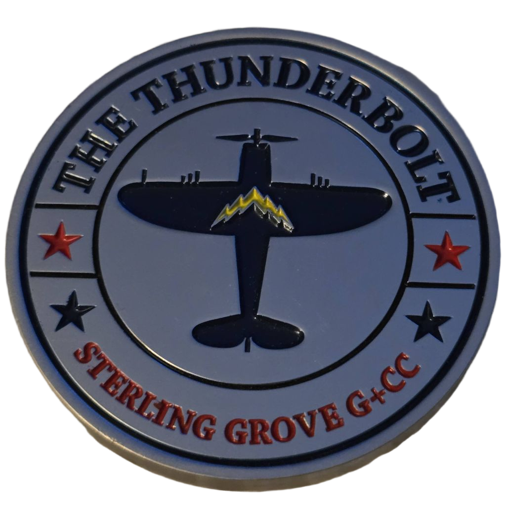 The Patriot All-America & The Thunder Bolt Challenge Coin — back