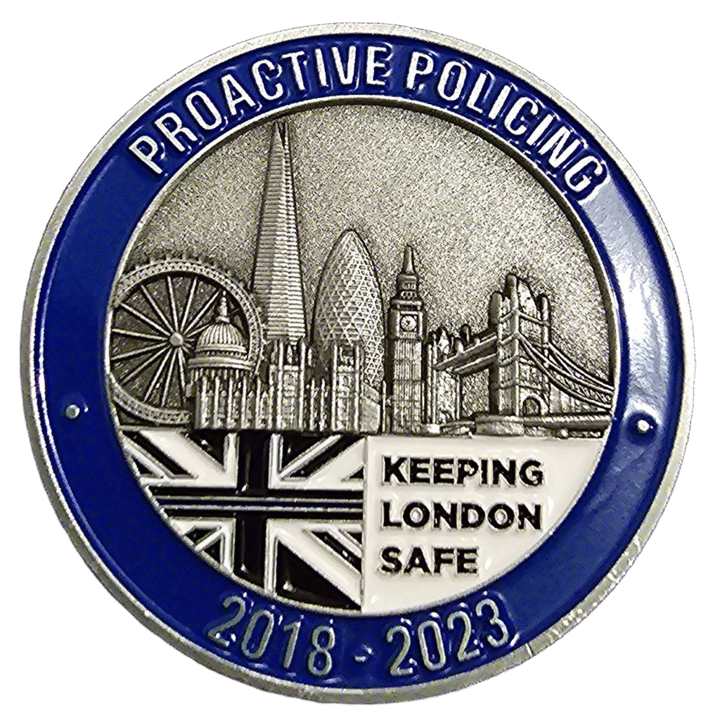 Metropolitan Police Violent Crime Taskforce Challenge Coin — back