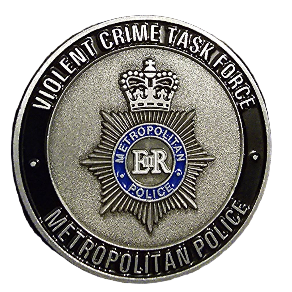 Metropolitan Police Violent Crime Taskforce Challenge Coin — front