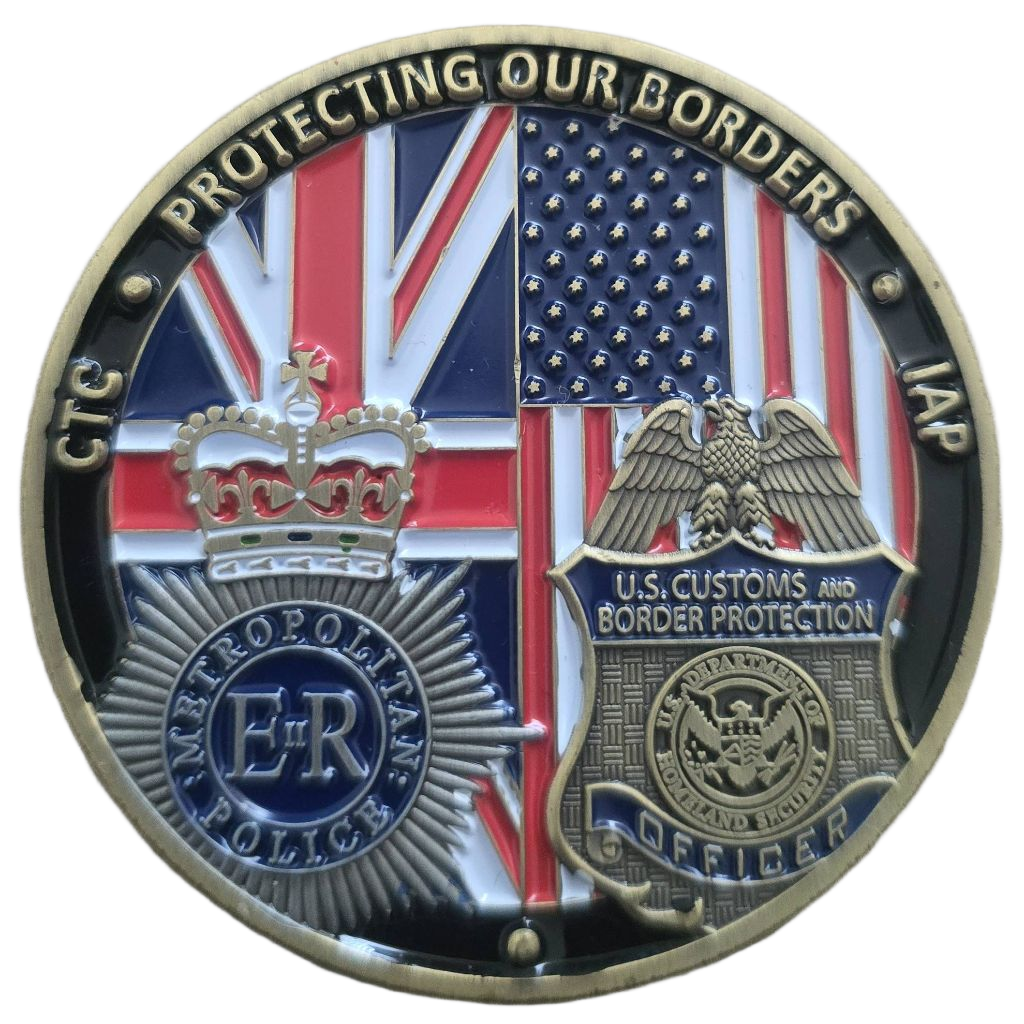 SO15 & DHS Challenge Coin — front