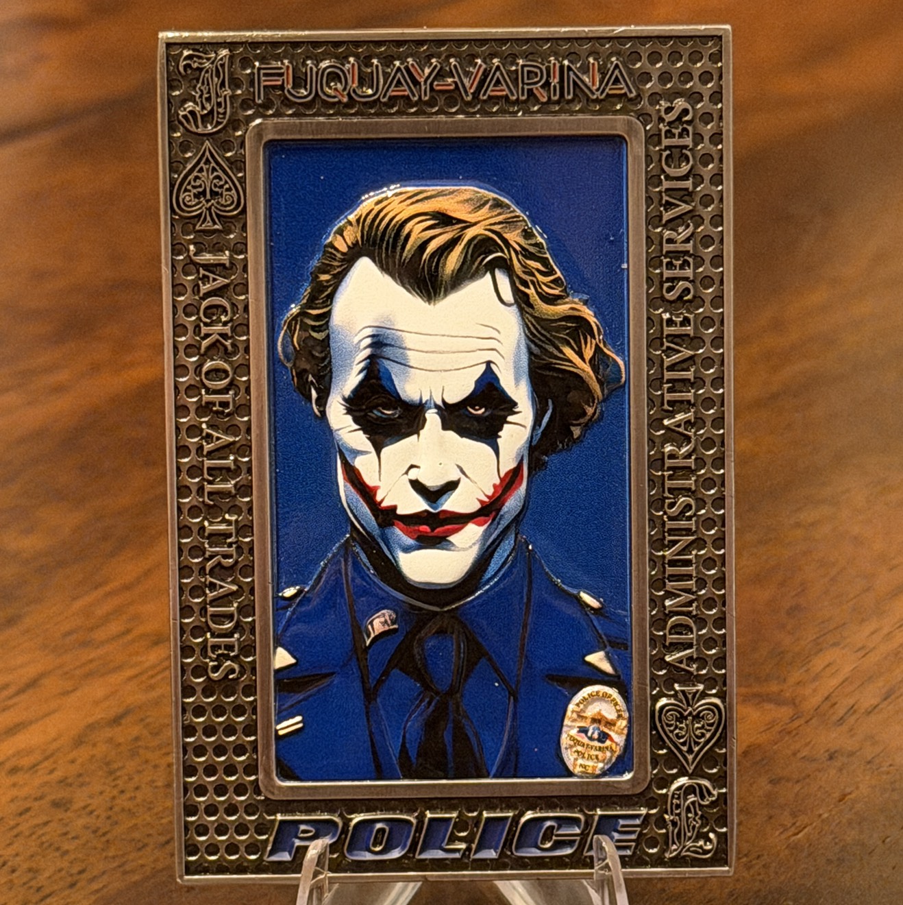 Fuquay-Varina Joker Card — back