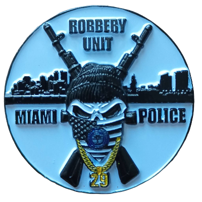 Miami Police Robbery Unit Challenge Coin