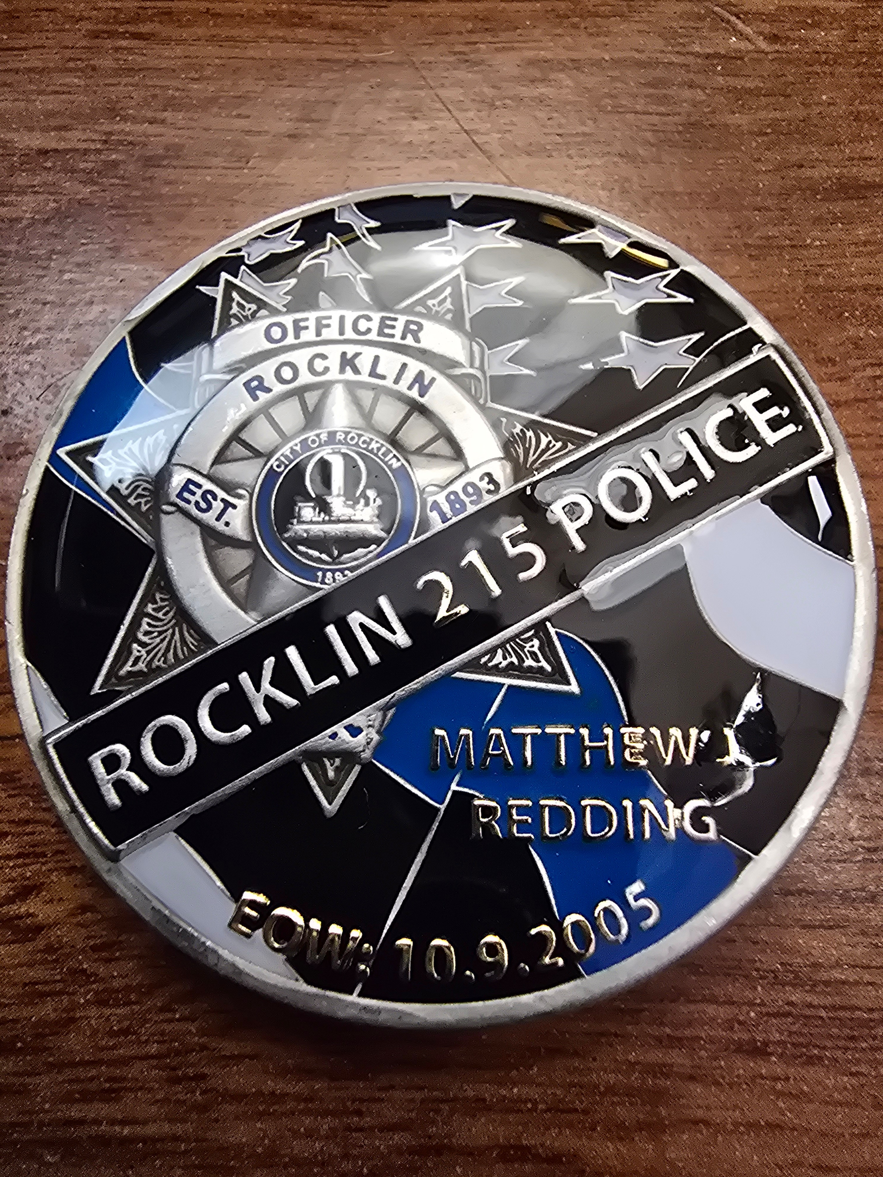 Rocklin 215 POLICE Matthew J. REDDING — front