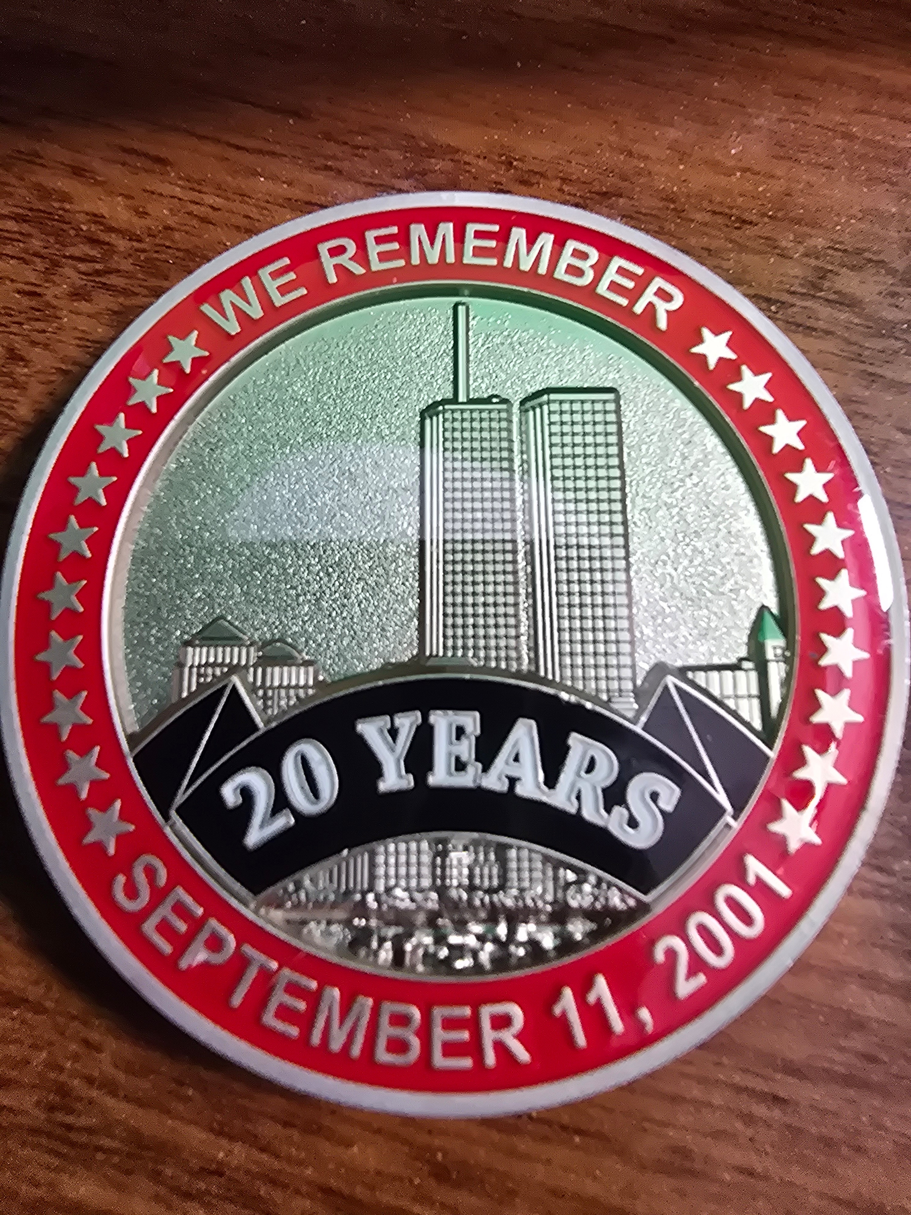 9/11 20th year anniversary We Remember  — front