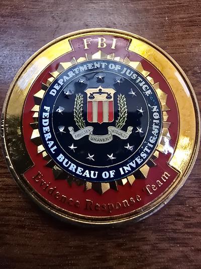 FBI evidence collection.