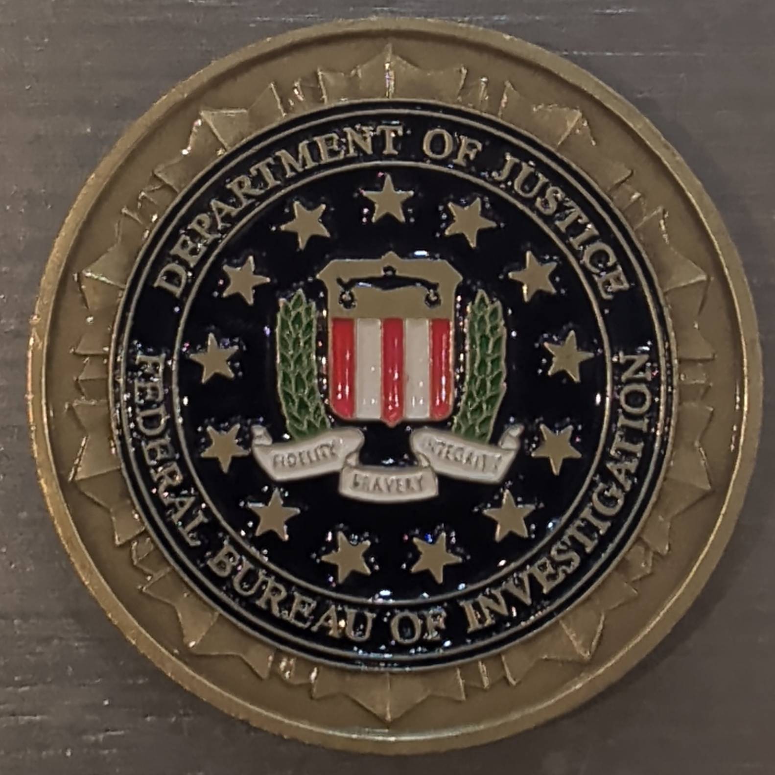 FBI Little Rock Gman Gold Yellow — back