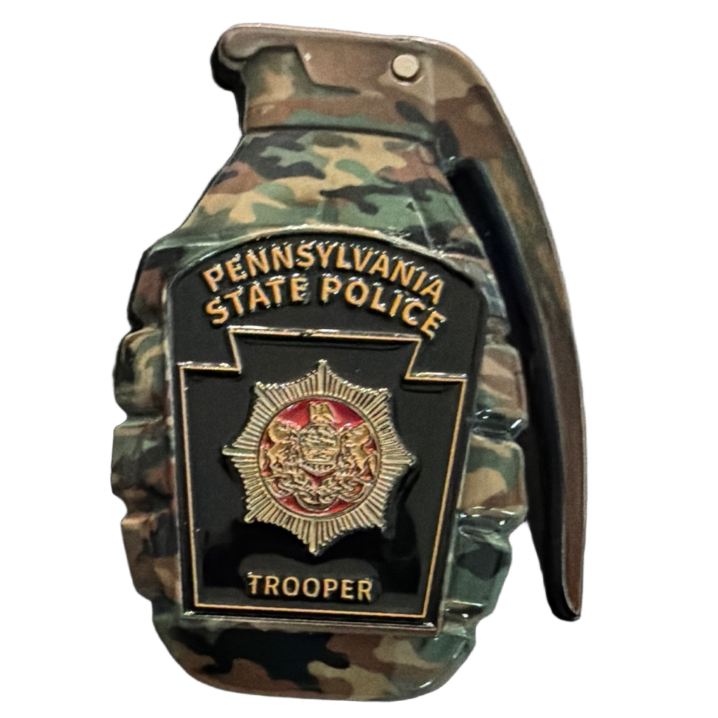 Pennsylvania State Police Grenade — front