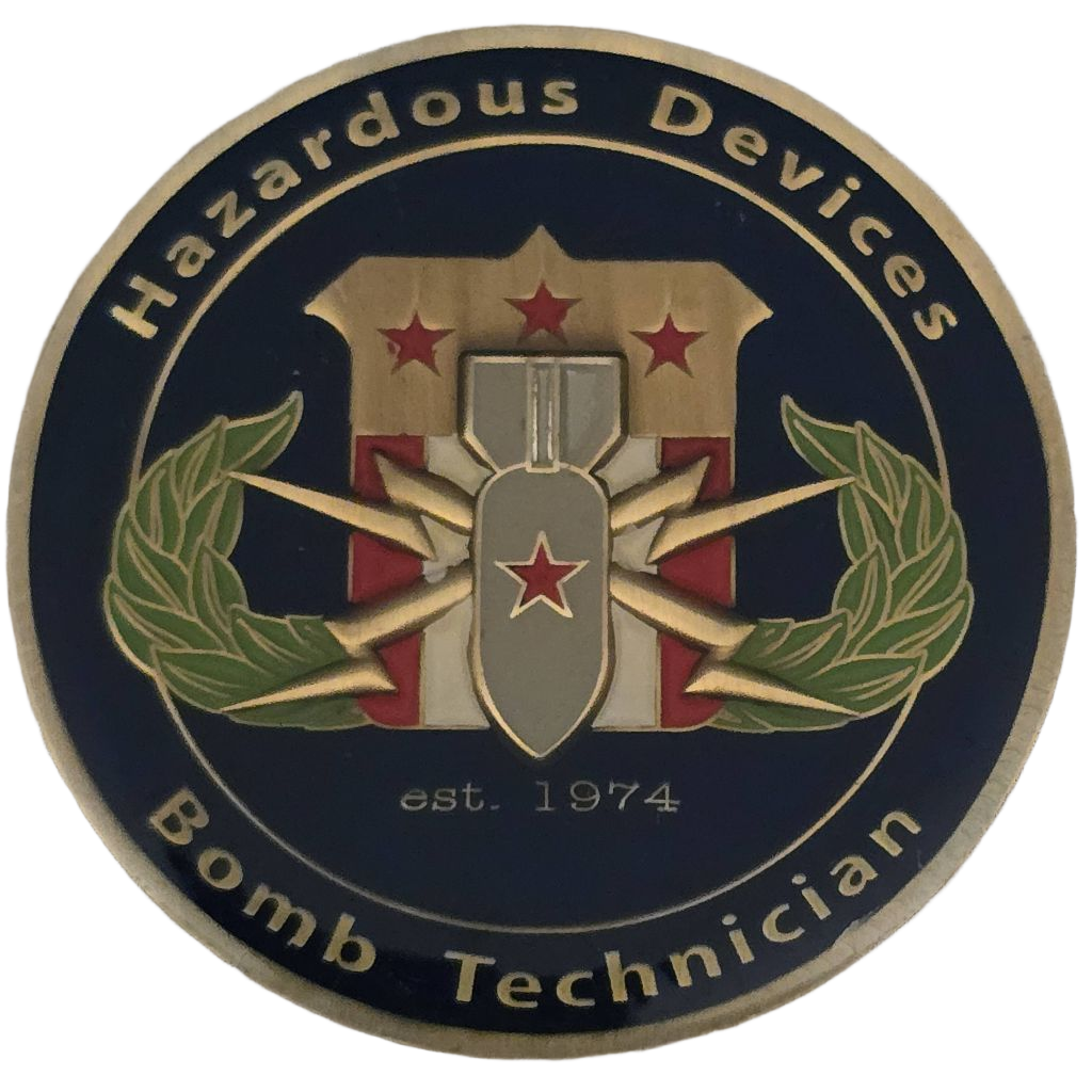 Hazardous Devices Bomb Technician Challenge Coin — front