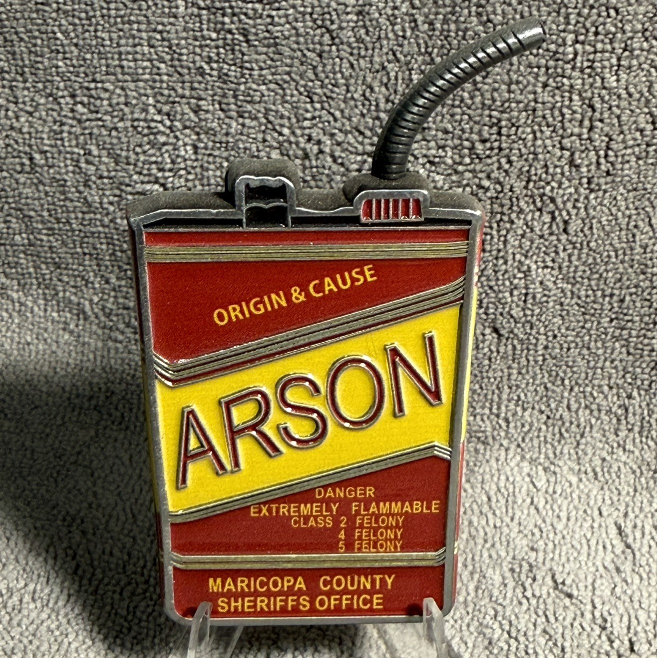 MCSO Arson Gas Can — front