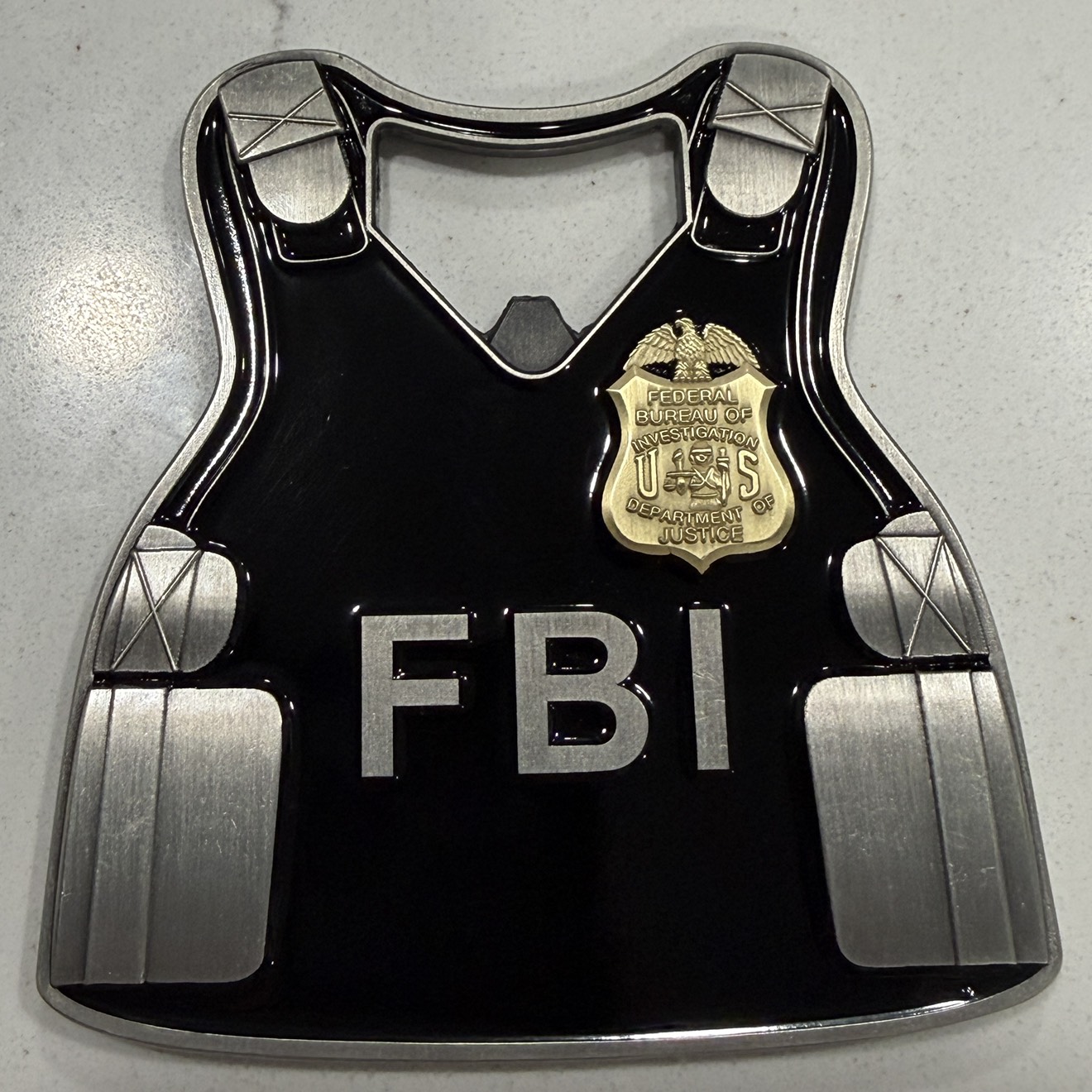 FBI Vest Opener — front