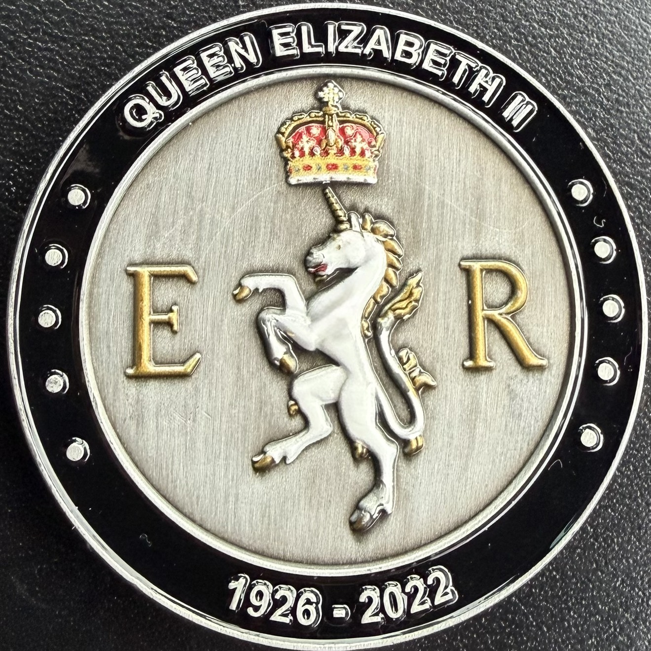 Police Scotland Operation Unicorn Challenge Coin — back