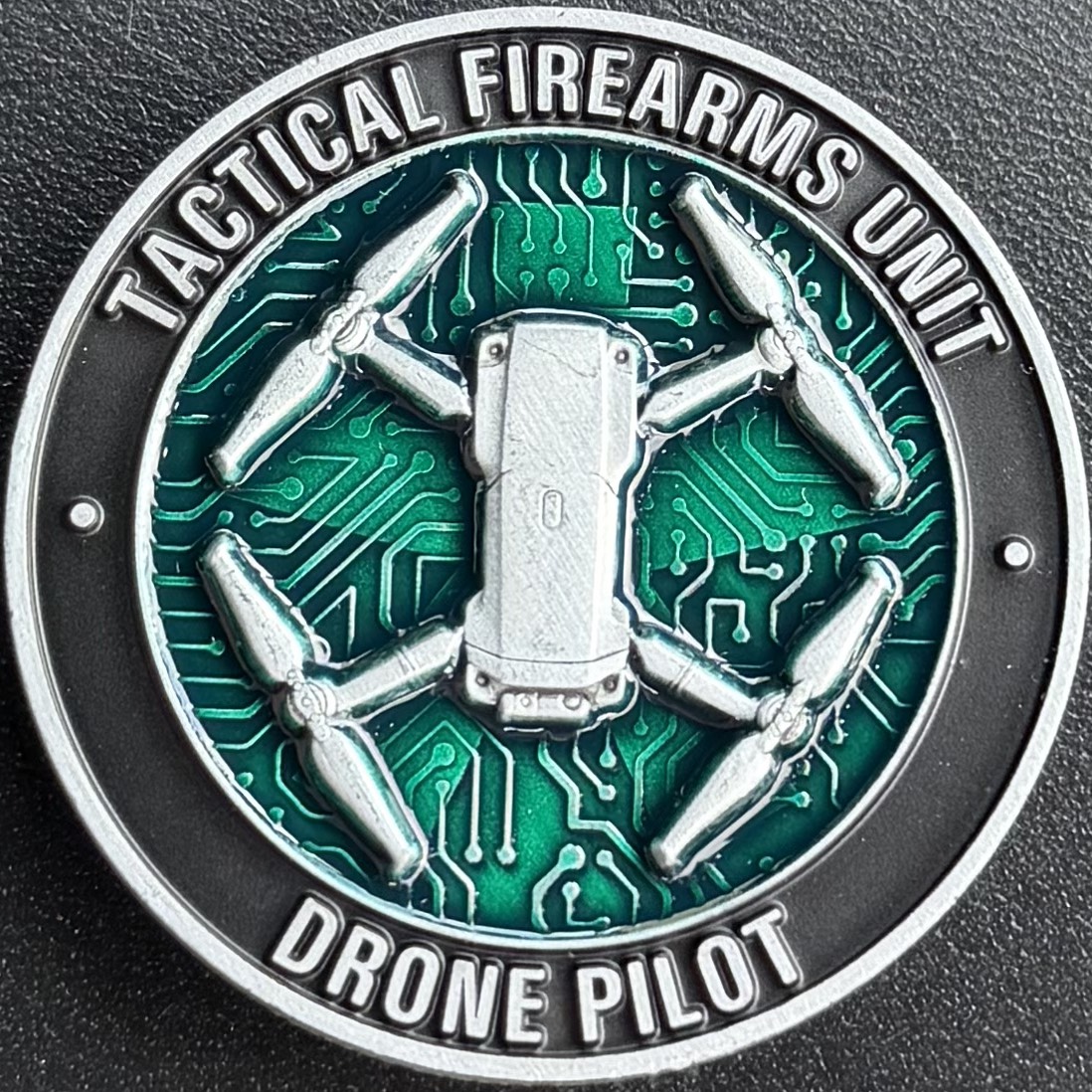 Kent Police Tactical Firearms Unit Drone Pilot Challenge Coin — front