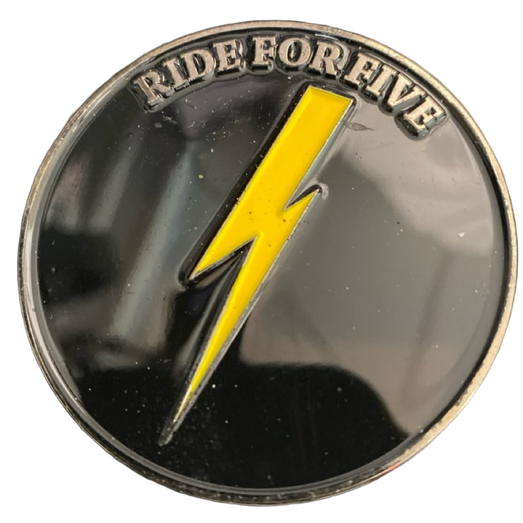 Woodbord County Electrician Challenge Coin — back