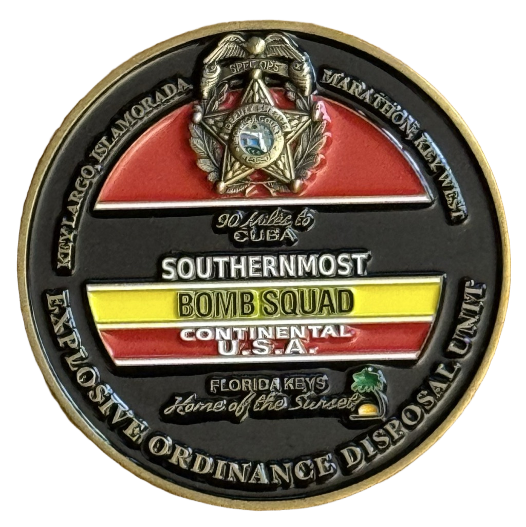 Monroe County Sheriff - Explosive Ordinance Disposal Unit / Bomb Squad - Florida — back